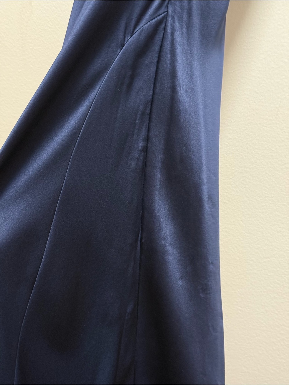 Reformation Pernille silk dress navy blue  maxi formal summer wedding guest NWT - Picture 8 of 12